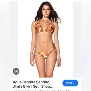 Agua Bendita Bendito Jirafa Bikini Set. Size M. EUC